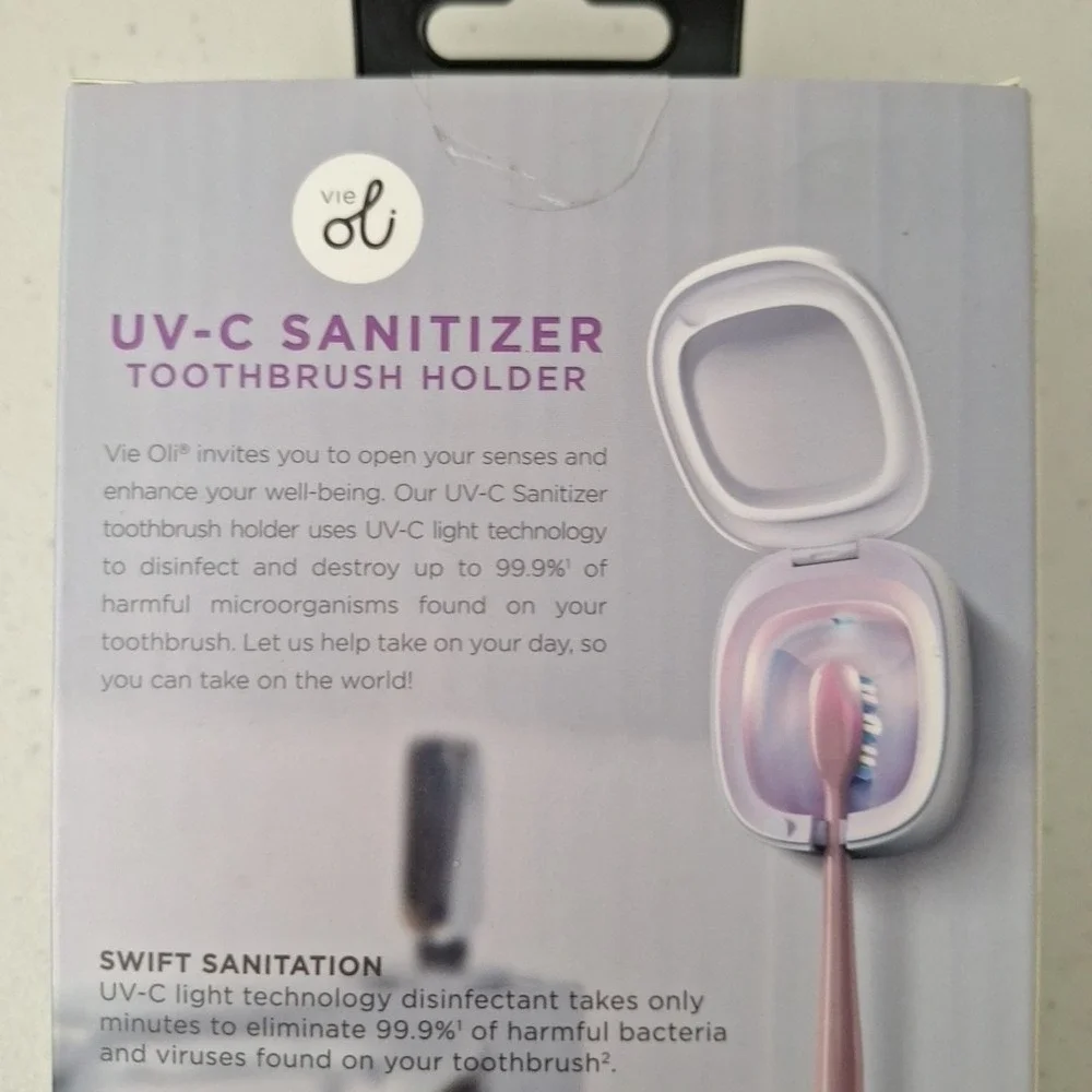 3 Packs, Vie UV-C Toothbrush Sanitizers Portable Sterilizer Cover Holder Case